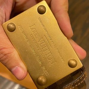 Louis Vuitton Damier Ebene Inventeur Belt 95/38